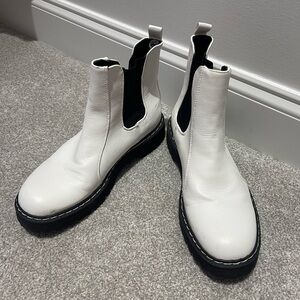 Sincerely Jules White Combat Boots